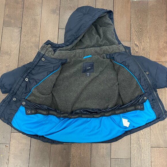 Gap Puffer Down Jacket, Navy Blue, 18-24 months - Picture 4 of 8